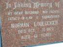 
Norman LOBEGEIGER
21 Oct 1972, aged 61
Mount Beppo Apostolic Church Cemetery
