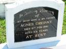 
Agnes GREINKE
6 Feb 1961 aged 54
Mount Beppo Apostolic Church Cemetery
