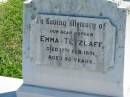 
Emma TETZLAFF
17 Feb 1951, aged 58
Mount Beppo Apostolic Church Cemetery
