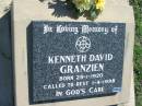 
Kenneth David GRANZIEN
b: 29 Jan 1920, d: 1 Apr 1998
Mount Beppo Apostolic Church Cemetery
