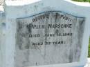 
Willie MARSCHKE
15 Jun 1942, aged 32
Mount Beppo Apostolic Church Cemetery
