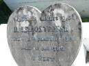 
Daisy OSTROFSKI
19 Mar 1936, aged 10 months
Mount Beppo Apostolic Church Cemetery
