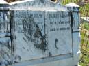 
Auguste W. BULOW,
born 20 June 1882 died 27 March 1964;
Albert J. BULOW,
born 26 Sept 1867 died 18 Nov 1935;
Mt Beppo General Cemetery, Esk Shire
