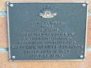 
Frederick Neville ROBINSON; 16 Oct 1997; aged 83
Mt Mee Cemetery, Caboolture Shire
