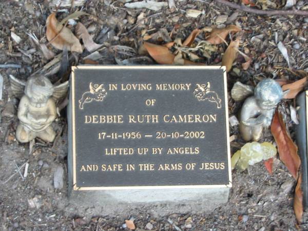 Debbie Ruth CAMERON,  | 17-11-1956 - 20-10-2002;  | Mudgeeraba cemetery, City of Gold Coast  | 