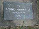 
John Henry RATTRAY,
died 23 April 1990 aged 76 years;
Mudgeeraba cemetery, City of Gold Coast
