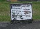 
John Norton WINTLE,
husband father,
died 14 Aug 1951 aged 52 years;
Olive Margaret WINTLE,
mother,
died 2 Aug 1976 aged 68 years;
Mudgeeraba cemetery, City of Gold Coast
