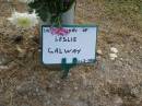 
Leslie GALWAY,
1945 - 2007,
husband father poppy;
Mudgeeraba cemetery, City of Gold Coast
