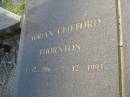 
Adrian Clifford THORNTON,
1-12-1916 - 2-12-1993;
Mudgeeraba cemetery, City of Gold Coast
