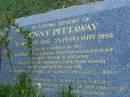 
Jenny PITTAWAY,
17 Aug 1956 - 23 Feb 1994;
Mudgeeraba cemetery, City of Gold Coast
