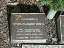 
Patricia Margaret DRAPER,
wife of Allan,
15 Aug 1929 - 23 Oct 2003;
Mudgeeraba cemetery, City of Gold Coast
