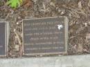 
Jean CRAWFORD (nee STEAD),
19-2-1916 - 13-9-2005,
wife of George (decd),
mother of Joy,
grandmother of Craig;
Mudgeeraba cemetery, City of Gold Coast
