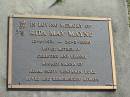 
Rita May MAYNE,
13-8-1931 - 30-5-2000,
mother of Christine & Leanne,
nanna of Adam, Scott, Benjamin & Luke;
Mudgeeraba cemetery, City of Gold Coast
