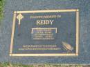 
Barry William REIDY,
5-8-1934 - 9-3-2002,
husband of Monica,
father grandfather;
Mudgeeraba cemetery, City of Gold Coast

