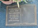 
Louis (Bub) VAN RHEENEN,
died 18 Oct 2007 aged 83 years;
Mudgeeraba cemetery, City of Gold Coast

