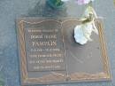 
Doris Irene PAMPLIN,
7-10-1918 - 20-12-2004;
Mudgeeraba cemetery, City of Gold Coast
