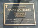 
Daphne Patricia MONTGOMERIE,
22-7-1934 - 10-10-2007,
wife of Francis Joseph,
mother of Elizabeth, Damian, Brendan, Andrea &
Louise;
Mudgeeraba cemetery, City of Gold Coast
