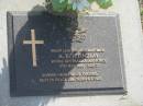 
A.E.J. (Jim) FINDLAY,
born 8-1-1925,
died 9 May 2002 aged 77 years,
husband of Yvonne;
Mudgeeraba cemetery, City of Gold Coast

