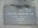 
Arthur (Max) PRICE,
died 20 April 2004 aged 77 years;
Mudgeeraba cemetery, City of Gold Coast
