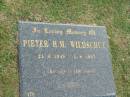 
Pieter H.M. WILDSCHUT,
21-6-1949 - 5-8-1997;
Mudgeeraba cemetery, City of Gold Coast
