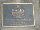 
Maxwell Aubrey HALEY,
30-11-1936 - 26-1-1996,
husband of Yvonne,
father of Leonie, Janelle, Fiona, Shane, Kellie & Troy;
Mudgeeraba cemetery, City of Gold Coast
