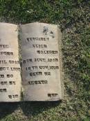 
Joseph Gabriel WOLFORD?,
1 April 1913 - 26 Oct 1993 aged 80 years;
Margaret Alice WOLFORD?,
6 June 1913 - 16 Nov 1995 aged 82 years;
Mudgeeraba cemetery, City of Gold Coast
