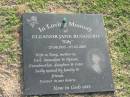 
Eleanor Jane (Elly) RUGGIERO,
29-08-1955 - 07-05-2007,
wife of Tony,
mother of Carl, Immodjen & Djanai,
grandmother daughter sister;
Mudgeeraba cemetery, City of Gold Coast
