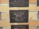 
Leslie Henry PATMAN,
25-10-1923 - 23-1-2008 aged 84 years;
Mudgeeraba cemetery, City of Gold Coast
