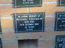 
Michael EBERWEIN,
died 16 Oct 1986 aged 22 years;
Mudgeeraba cemetery, City of Gold Coast
