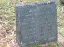 
John ALLEN,
native name BULLUMM of the Wangerriburra tribe,
born at Tabragalla about 1851,
died Mundoolan Jan 1931,
he was the last survivor of his tribe,
all his life we served the Collins faithfully;
Mundoolun Anglican cemetery, Beaudesert Shire

