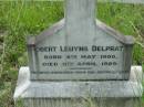 
Robert Leuyns DELPRATT,
born 4 May 1900 died 11 April 1929;
Mundoolun Anglican cemetery, Beaudesert Shire

