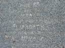 
Jean Tait MARTIN,
died 4 May 1930 aged 75;
Robert, husband,
died 4 Jan 1944 aged 87;
children;
Jeanie,
born 16 Feb 1890 died 21 March 1895;
Elizabeth,
born 19 May 1894 died 21 April 1895;
Mary McNaught,
born 2 Jan 1893 died 16 June 1933;
Margaret,
born 23 Aug 1881 died 15 June 1947;
Agnes Logan,
born 21 Sept 1879 died 21 June 1948;
Robert Patrick Wright,
born 13 Sept 1887
killed in action France 9 Oct 1917;
Alexander Tait,
born 8 Aug 1885 died 23 Nov 19??;
James,
30 Aug 1883 - 10 Aug 1956;
John,
22 May 1896 - 24 Dec 1990;
Mundoolun Anglican cemetery, Beaudesert Shire
