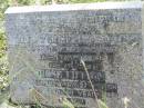 
parents;
Stanley Joseph MANTOVA,
died 3-2-1947 aged 48 years;
Rose Lillian, wife,
died 27-7-1988 aged 89 years;
Mundoolun Anglican cemetery, Beaudesert Shire
