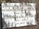 
Leonard Ernest STEVENS,
1866 - 1935;
Bessie Hearn STEVENS,
1872 - 1964;
Murphys Creek cemetery, Gatton Shire
