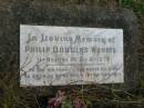 
Philip Douglas NORRIS,
11-8-1901 - 31-3-1978;
Murwillumbah Catholic Cemetery, New South Wales
