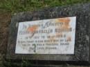 
Flora Annabella NORRIS,
18-1-1911 - 10-1-1993;
Murwillumbah Catholic Cemetery, New South Wales
