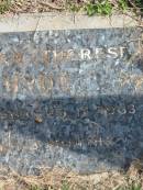 
Colleen Therese HYDE,
29-9-1963 - 25-12-1963 aged 3 months;
Murwillumbah Catholic Cemetery, New South Wales
