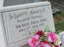 
Ida Alice BRUCE-JONES,
mother,
died 15 April 1968;
Murwillumbah Catholic Cemetery, New South Wales
