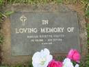 
Marion Rosetta FOSTER,
2 Feb 1889 - 20 Sept 1968;
Murwillumbah Catholic Cemetery, New South Wales
