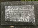 
Charles MARR,
father,
died 15-9-1951 aged 83 years;
Letitia MARR,
mother,
died 22-9-1970 aged 90 years;
Murwillumbah Catholic Cemetery, New South Wales
