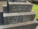 
Ellen STEVENS,
wife mother,
died 21 Jan 1943 aged 51 years;
Murwillumbah Catholic Cemetery, New South Wales
