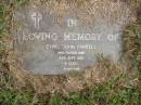 
Cyril John FARRELL,
died 20 Sept 1935 aged 8 years;
Murwillumbah Catholic Cemetery, New South Wales 
