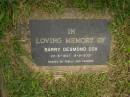 
Barry Desmond COX,
22-5-1947 - 8-9-2001;
Murwillumbah Catholic Cemetery, New South Wales

