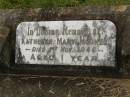 
Kathleen Mary MOONEY,
died 1 Nov 1946 aged 1 year;
Murwillumbah Catholic Cemetery, New South Wales
