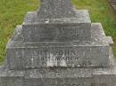 
Robert John BEGG,
died 18 March 1954 aged 78 years;
Mary Josephine HOGAN,
Ellen Theresa BEGG,
died 12 March 1971;
Murwillumbah Catholic Cemetery, New South Wales
