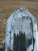 
Walter Adolphus 
son of
S and J GRAY
29 May 1900
aged 28

Mutdapilly general cemetery, Boonah Shire
