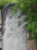 
Theorore ZIMITAT
B: 18 Jan 1852?
D: 25 Jul 1924
aged 72

wife
Augusta Wilhelmina
D: 21 Jul 1949
aged 93

William ZIMITAT
B: 28 Jun 1895
D: 24 Apr 1899

Nundah  German Station Cemetery: (AlburyBridges relatives)

