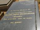 
Frank Page BARRINGER,
Cemetery,
Nyngan, New South Wales
