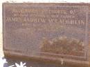 
James Andre MCLAUGHLIN,
Cemetery,
Nyngan, New South Wales
