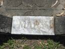 
Mary WALSH,
died 6 Jan 1941 aged 69 years;
Edward (Ned) WALSH, husband,
1872 - 1916;
St James Catholic Cemetery, Palen Creek, Beaudesert Shire
